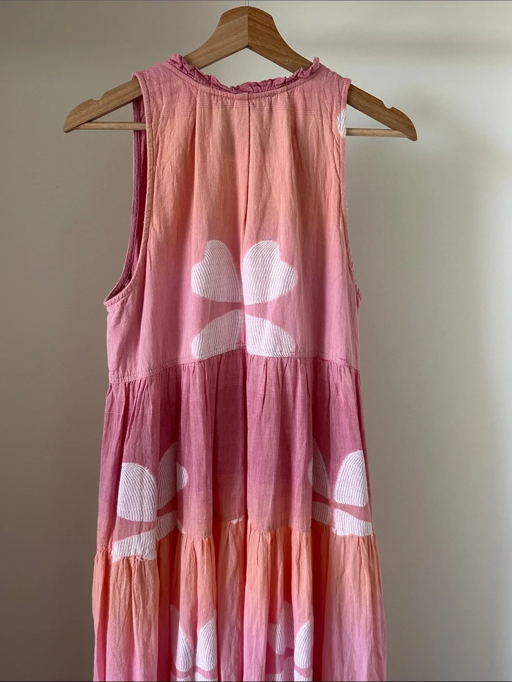 Pearl and Caviar Floral Jacquard Tiered Maxi Dress S/M - Picture 8 of 12